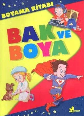Çınar Yayınları Boyama Kitapları Serisi Bak ve Boya 3