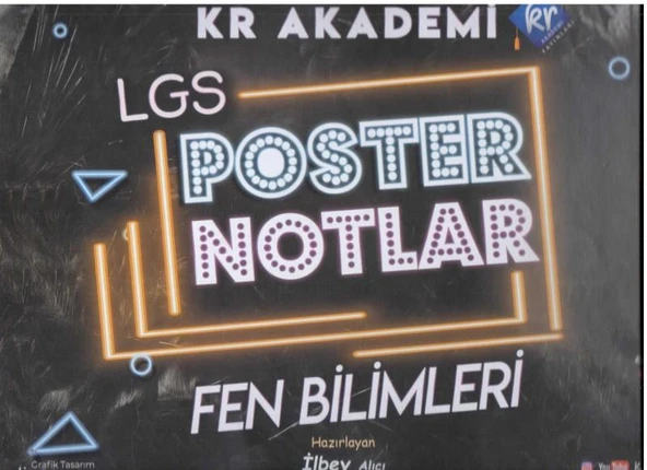 Akademi Yayınları LGS Fen Bilimleri Poster Notlar Spiralli Dosya