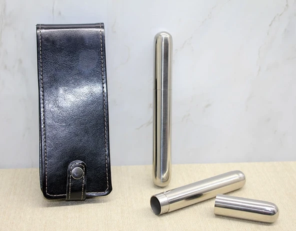 Deri Kilifli Paslanmaz Çelik Matara Alk3890 ürün görseli 1