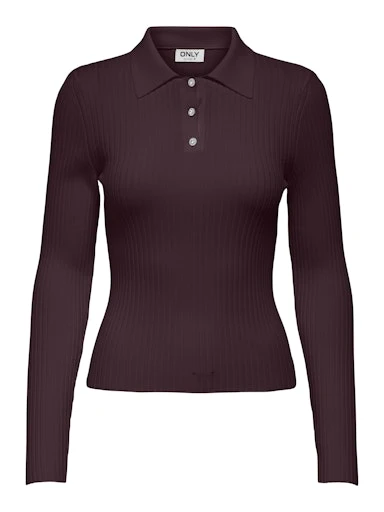 Only Kadın Onlelisa Polo Bordo Bluz 15355354BO