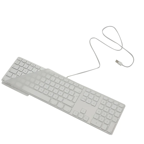 Magic Keyboard A1243 Türkçe Q Klavye Koruyucu – US/UK Uyumlu İnce Mat TPU Silikon Kaplama - Resim 2