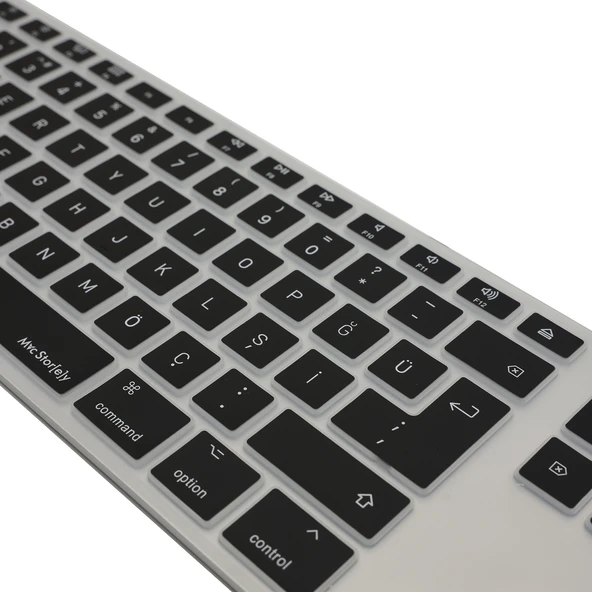 Magic Keyboard A1243 Türkçe Q Klavye Koruyucu – US/UK Uyumlu İnce Mat TPU Silikon Kaplama - Resim 4