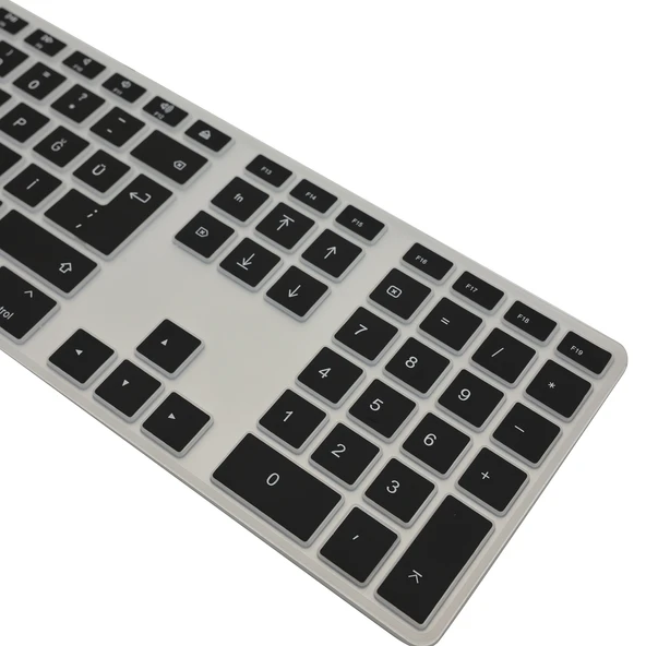 Magic Keyboard A1243 Türkçe Q Klavye Koruyucu – US/UK Uyumlu İnce Mat TPU Silikon Kaplama - Resim 5