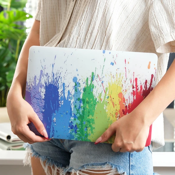 MacBook Air 13 İnç TPU UV Baskılı Mat Kılıf İnce Hafif Darbe Emici Koruma - Resim 8