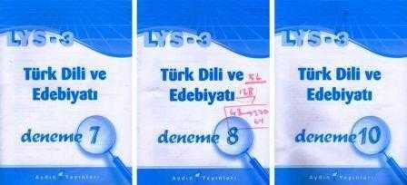 LYS - 3 Türk Dili ve Edebiyatı 3 Deneme Takım (Deneme 7, 8, 10)