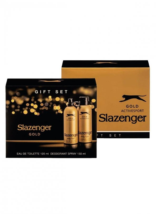 Slazenger Active Sport Gold Edt 125 Ml+150ml Deo Erkek Parfüm Set