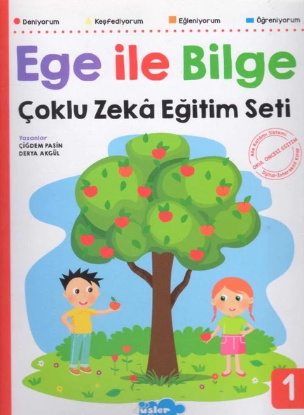 Ege ile Bilge Çoklu Zeka Eğitim Seti Etkinlik Kitapları +4 Yaş (Deniyorum + Keşfediyorum + Eğleniyorum + Öğreniyorum) Okul Öncesi Eğitim - Aile Katılımı Sistemi 17 Kitap Takım