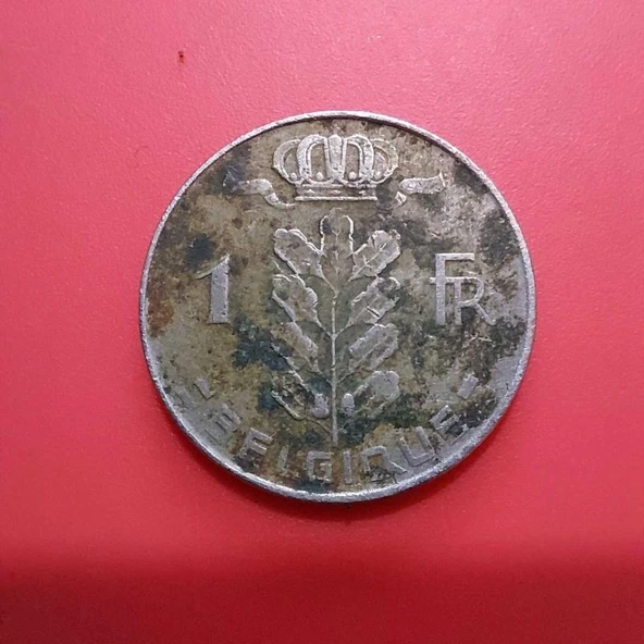 Belçika Merkez Bankası Madeni 1 Frank (1972 Yılı Üretimi)