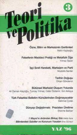 Teori ve Politika 3 Yaz 96