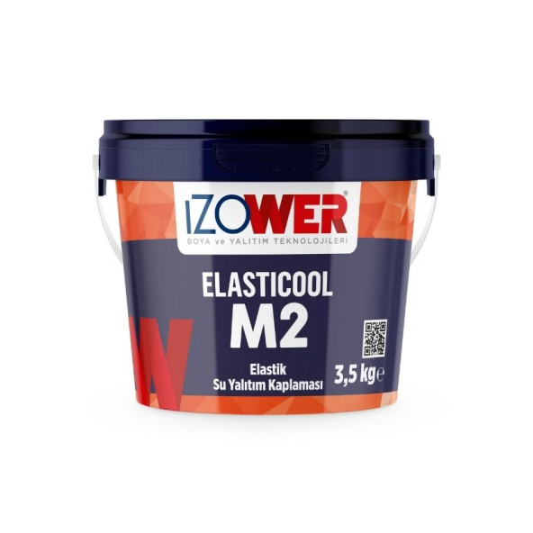 İzower M2 Güçlü Elastomerik Su Yalıtım Malzemesi (3.5 kg ) - Gri