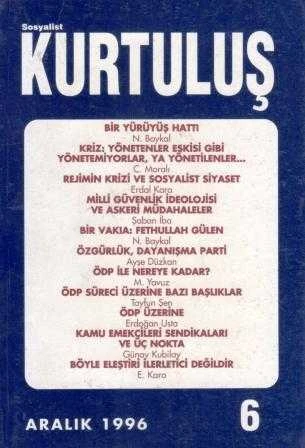 Sosyalist Kurtuluş Yıl: Aralık 1996 Sayı: 6
