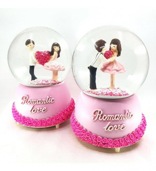 Kar Küresi Romantic Love Motorlu Müzikli 100 cc - Resim 6