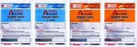 Sonuç Akademi Deneme Sınavı 1 + 2. (4 Deneme Takım) 1. Oturum A + B Kitapçığı + 2. Oturum A + B Kitapçığı / Yüseköğretim Kurumları Temel ve Alan Yeterlilik Testleri