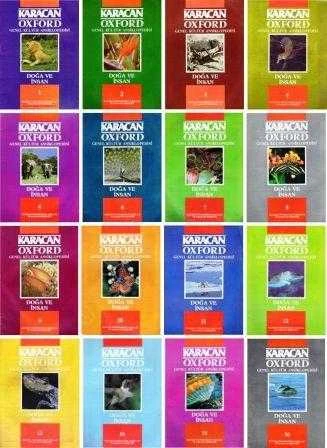 Karacan / Oxford Genel Kültür Ansiklopedisi Cilt: 1 Doğa ve İnsan "Sıralı ve Tam Takım 16 Fasikül"/ 1985 Yılı Orijinal Deri Ciltli İlk Baskısı