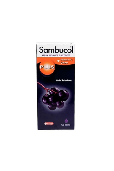 Sambucol Plus Kara Mürver Özütü C Vitamini Çinko 120 ml - 2