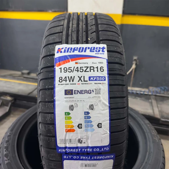 195/45 ZR16 84W XL Kinforest KF550 Yazlık Lastik 2024 Üretim (1 ADET FİYATIDIR.)