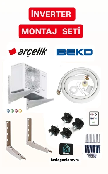 3m 9000 Btu-12000 Btu Klimalar Monaj Seti Kiti 3 metre 1/4-3/8  Boru