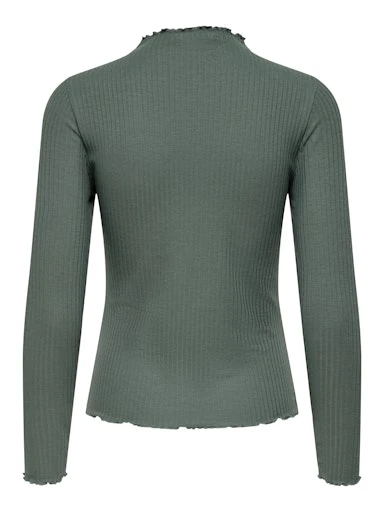 Only Kadın Onlemma High Neck Top Yeşil Bluz 15352587Y - 2