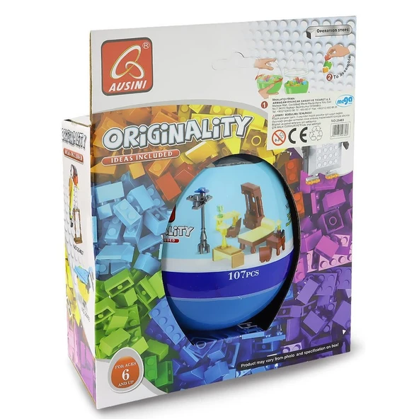 Ausini Özgün Fikirler 107 Parça Yumurta Kutu - 4