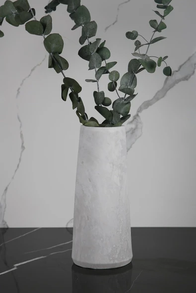 El Yapımı Beton Vazo 30 cm