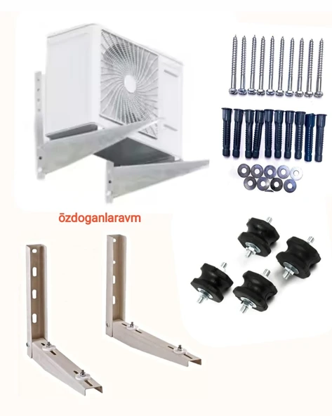 İNVERTER  9000 Btu-12000 Btu Klima 3 Metre Boru 50  Cm Ayak Titreşim Takozu - 3