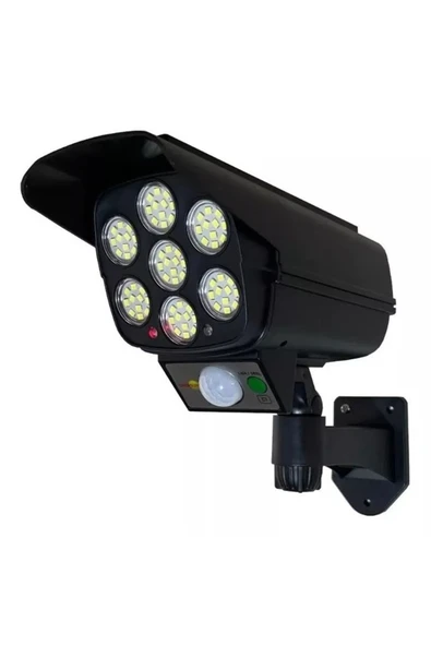 Sahte Güvenlik Kamerası Uzaktan Kumandalı Hareket Sensörlü Güneş Enerjili Aydınlatmalı Sahte Kamera - Resim 7