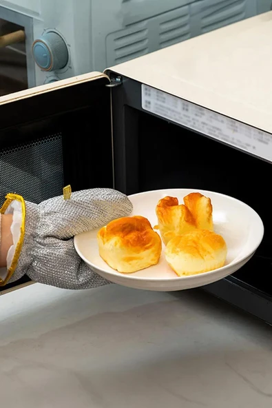 Bulaşık Eldiveni Telli, Temizlilk Eldiveni, Su Geçirmez Eldiven 2 Adet - 3