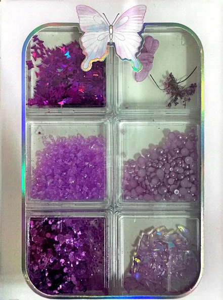 Fontenay 6 Farklı Çeşitli 3D Tırnak Süsleri Tırnak Charm Nail Charms Nail Art Objeleri Karışık 4 - 2