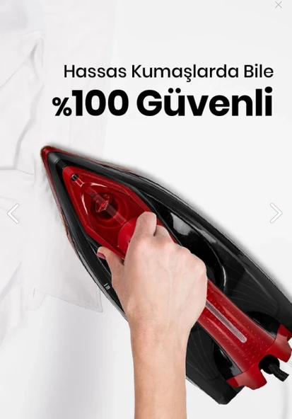 GoldMaster Airjet 2400 Watt Seramik Tabanlı Geniş Su Tanklı 170 gr Etkili Şok Buharlı Ütü - 6