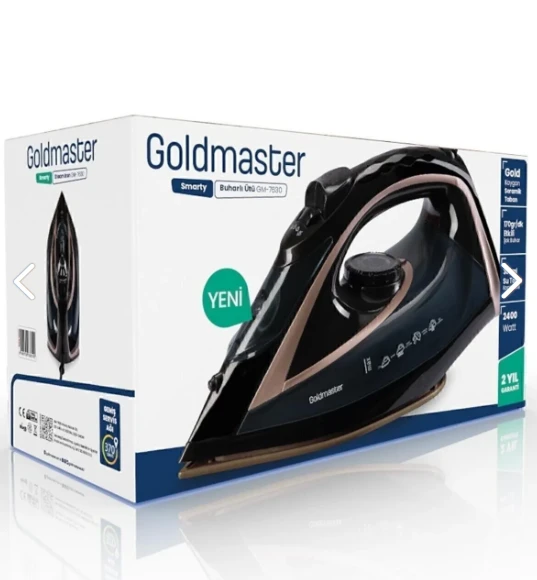 GoldMaster Buharlı Ütü Smarty 2400 Watt Seramik Tabanlı 170 gr Etkili Şok 245Sseri - 8