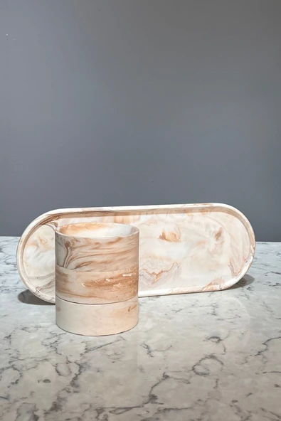 Marble Serisi Üçlü Çerezlik - 4