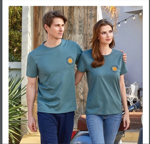 BERRAK 8151 KADIN T-SHİRT YEŞİL