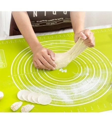 Silikon Hamur Açma Matı 50x40 Cm Ölçekli Silikon Hamur Açma Matı Büyük Boy Hamur Ölçekli - 4