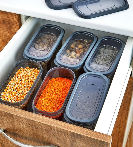 HOMENIVA Nivabox 12'li Set 2 Litre Erzak Saklama Kabı (12x2000ml) - 3