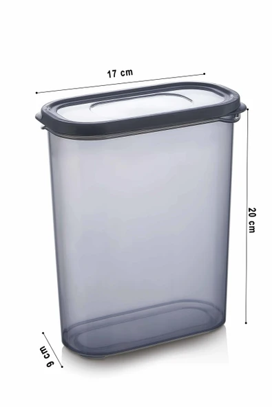HOMENIVA Nivabox 12'li Set 2 Litre Erzak Saklama Kabı (12x2000ml) - 4