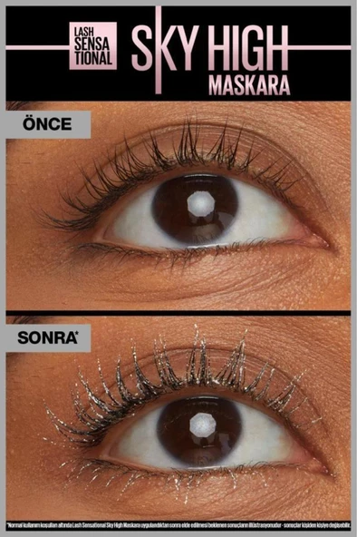 Maybelline New York Lash Sensational Sky High Space Diamond Top Coat - Elmas Işıltılı Son Kat Maskara - 2
