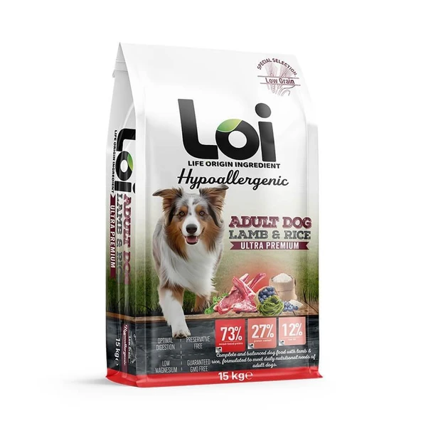 LOİ MEDIUM ADULT KUZU ETLİ KÖPEK 15 KG