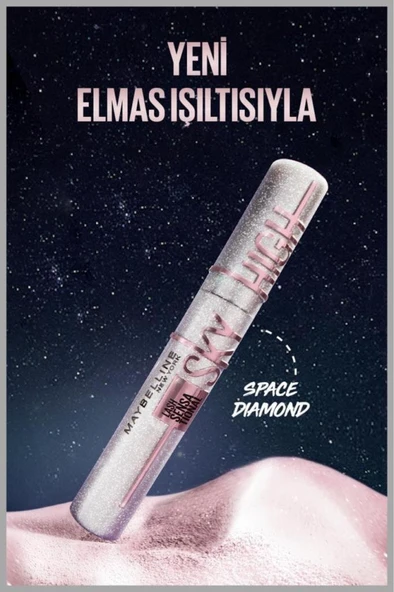 Maybelline New York Lash Sensational Sky High Space Diamond Top Coat - Elmas Işıltılı Son Kat Maskara - 3
