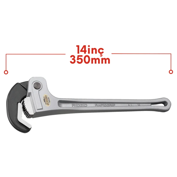 Rıdgıd 12693 1½''/40mm RapidGrip Hızlı Kavrama Alüminyum Boru Anahtarı - 3