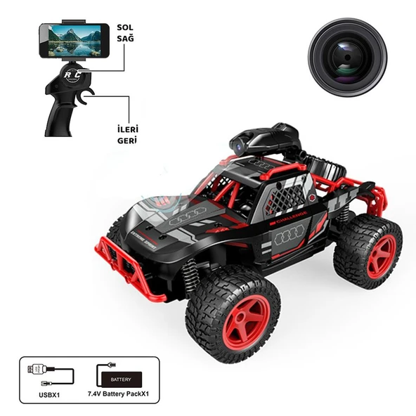 Vardem 2.4G Kameralı Uzaktan Kumandalı Full Fonksiyon Şarjlı Off Road Araba - 2