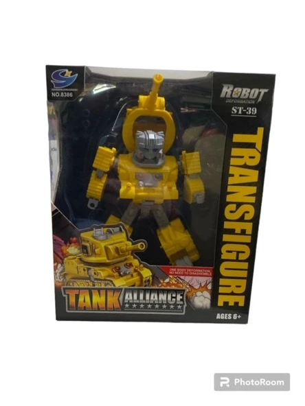 *15x10  cm Dönüşen Robot Tank 1631 - Resim 1