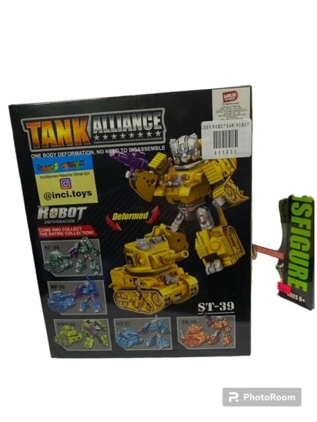 *15x10  cm Dönüşen Robot Tank 1631 - Resim 2