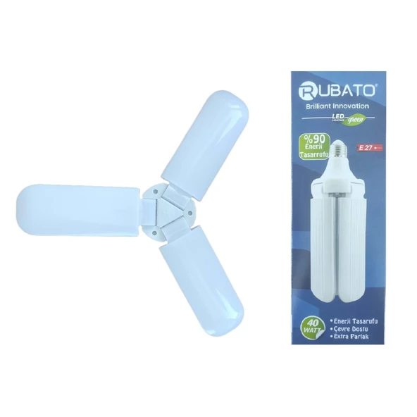 40 Wat E27 %90 Tasarruflu 3 Kanatlı Led Lamba 4560
