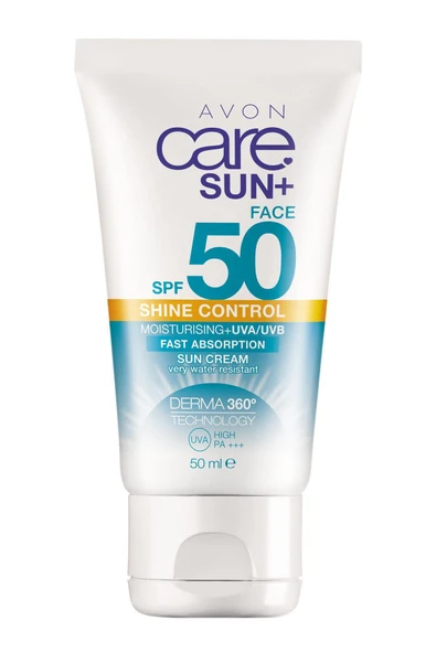 AVON - Sun+ SPF 50 Yağ İçermeyen Güneş Yüz Kremi 50 Ml.