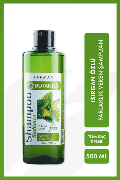 FARMASİ Botanics Isırgan Özlü Parlaklık Veren Şampuan 500 ml