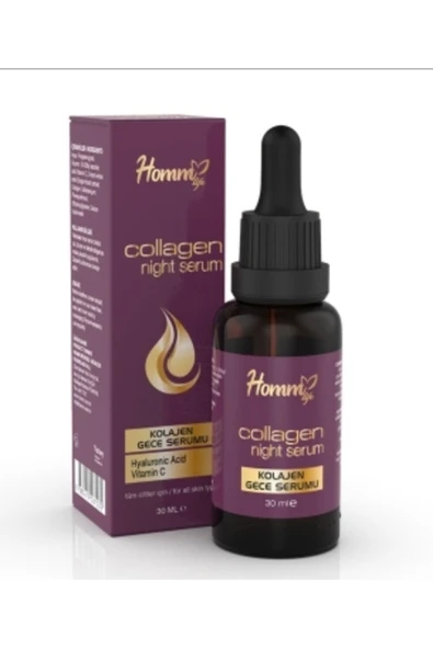 HOMM BİTKİSEL HOMM LIFE KOLAJEN GECE SERUMU 30 ML Homm
