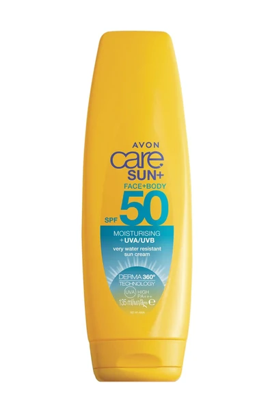 AVON Care Sun+ Yüz ve Vücut için Güneş Kremi SPF50 135 ml