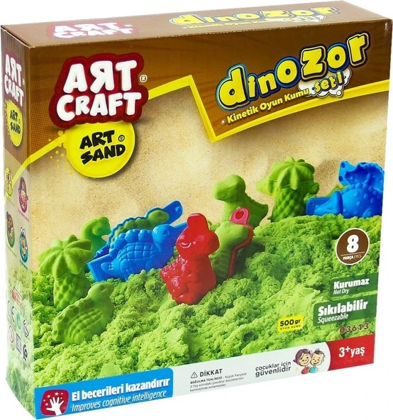 *Art Craft Dinazor Kinetik Kum Seti 500gr 6138