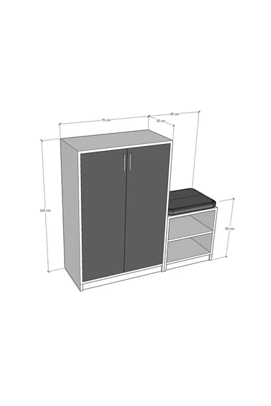 Retro Taş Ayakkabılık A-27 - Resim 4