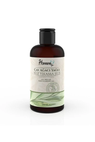 HOMM BİTKİSEL Homm Life Çay Ağacı Yağlı Yüz Yıkama Jeli 250 Ml